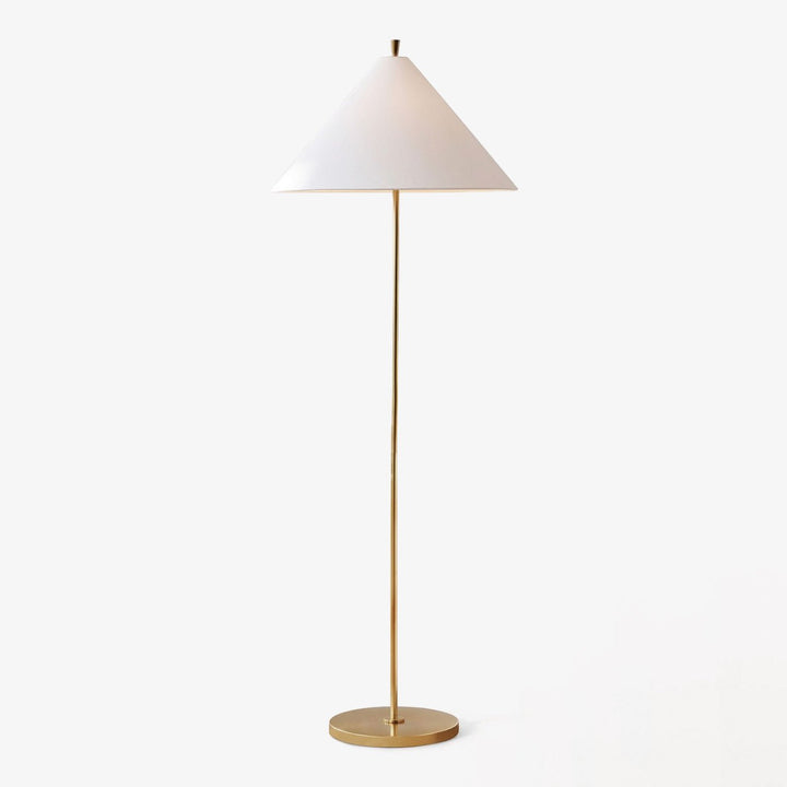Cone Shade Floor Lamp Slim Metal Stand 63.8 in Set of 2 1