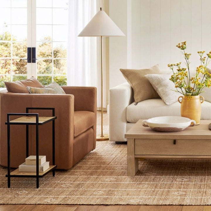 Cone Shade Floor Lamp Slim Metal Stand 63.8 in Set of 2 5