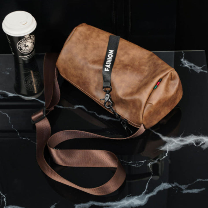 Crossbody Sling Bag PU 11.8 x 5.9 Inches Set of 3 Brown 1