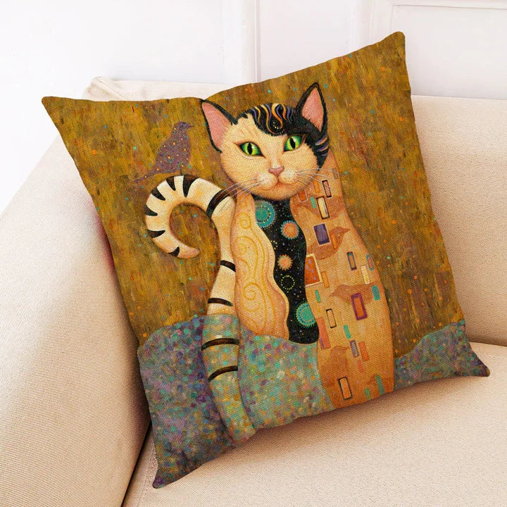 Cushion Covers 18 x 18 Inch Cat Paintings Set of 11 2