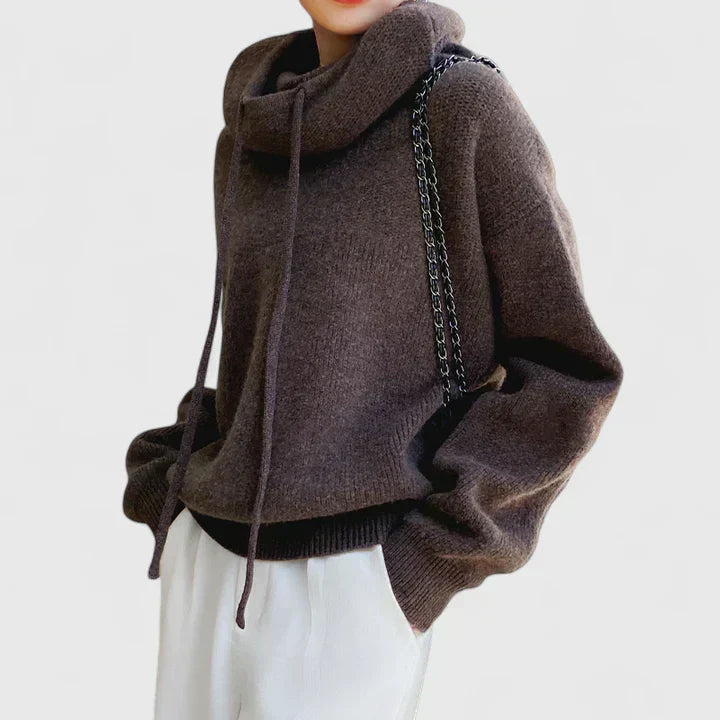 LIZA KNIT HOODIE | COSY ELEGANCE