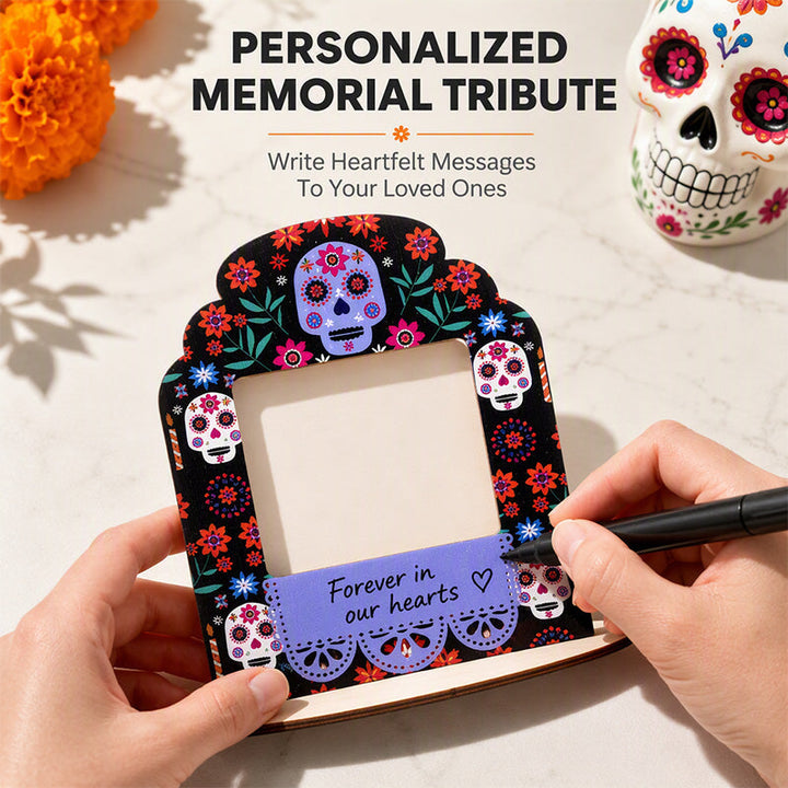 Day of the Dead Picture Frames Wooden Set of 6 5