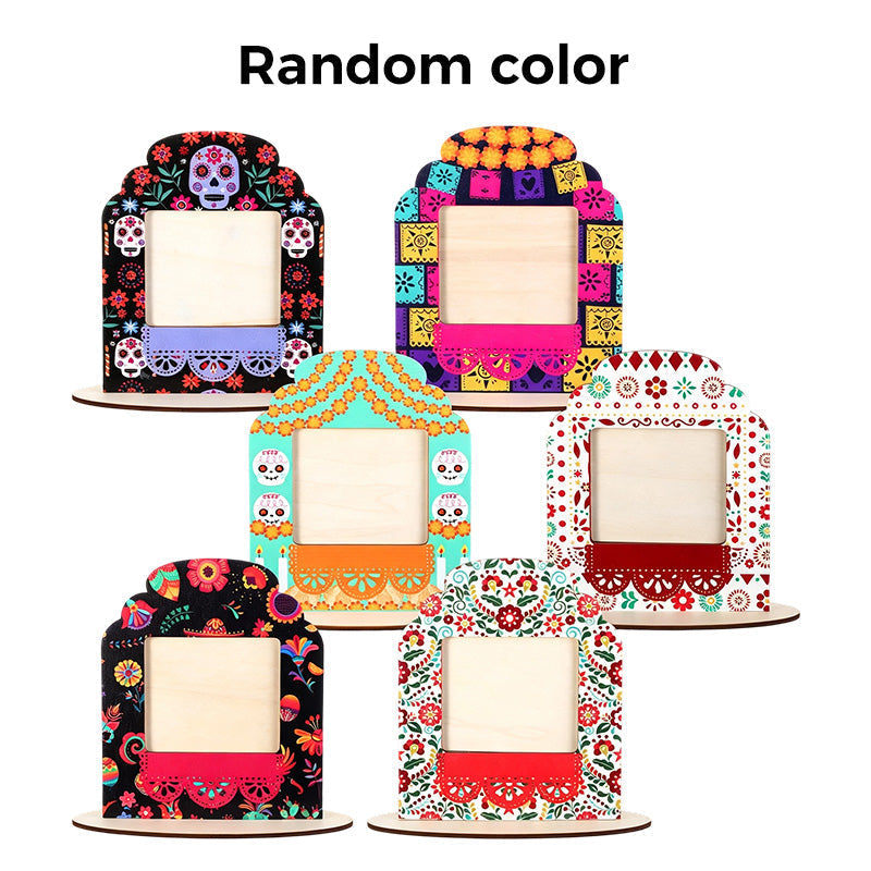 Day of the Dead Picture Frames Wooden Set of 6 Set of 6 1