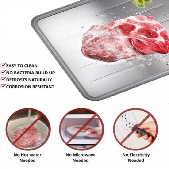 Defrosting Tray Aluminum 14.4 x 9.9 Inch 4