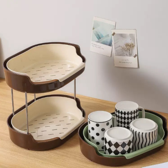 Detachable Countertop Drain Rack Organizer Set of 2 2