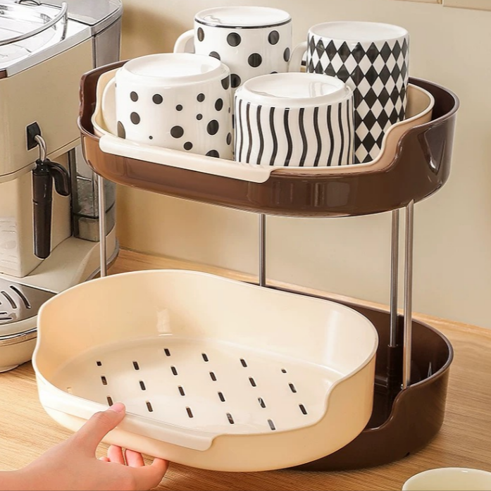 Detachable Countertop Drain Rack Organizer Set of 2 3
