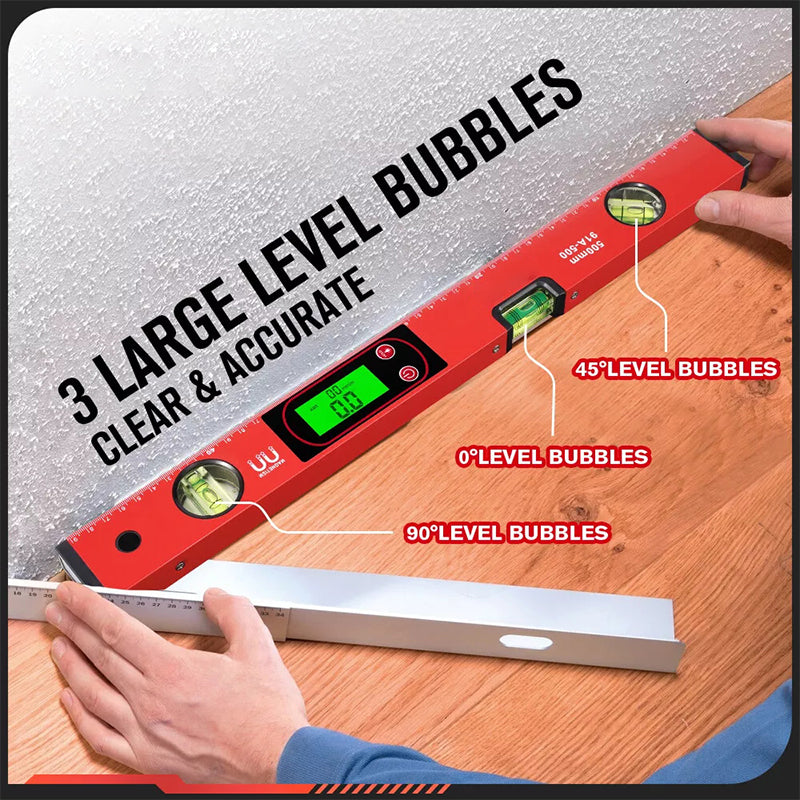 Digital Magnetic Level with LCD Display Set of 2 2