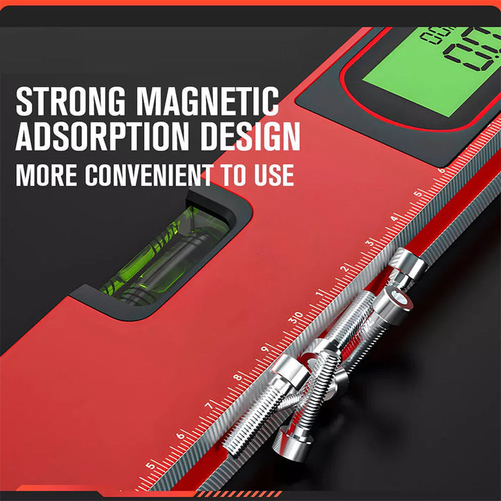 Digital Magnetic Level with LCD Display Set of 2 4