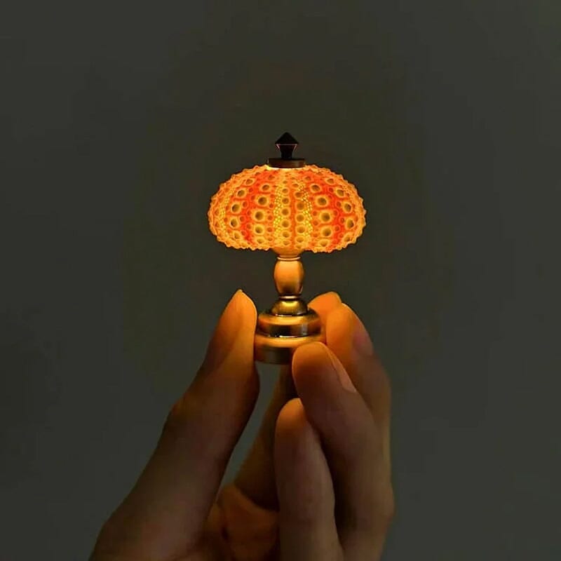 DIY Sea Urchin Night Light Kit Mini Table Lamp Set of 2 3