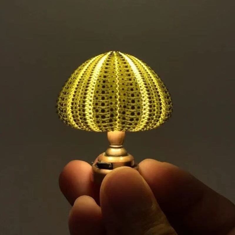 DIY Sea Urchin Night Light Kit Mini Table Lamp Set of 2 Green 1