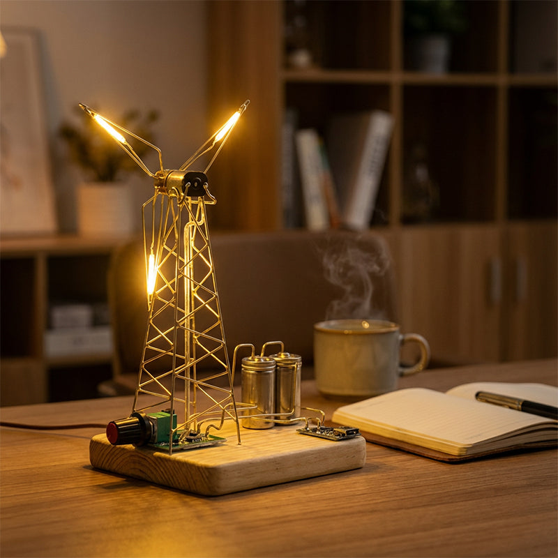 DIY Windmill Night Light Kit Copper 5.9 Inch Set of 2 2
