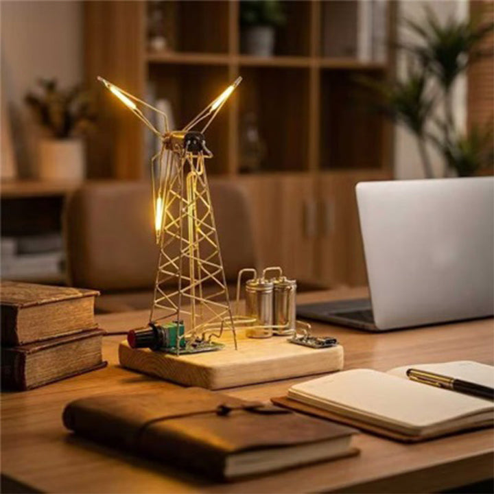 DIY Windmill Night Light Kit Copper 5.9 Inch Set of 2 4