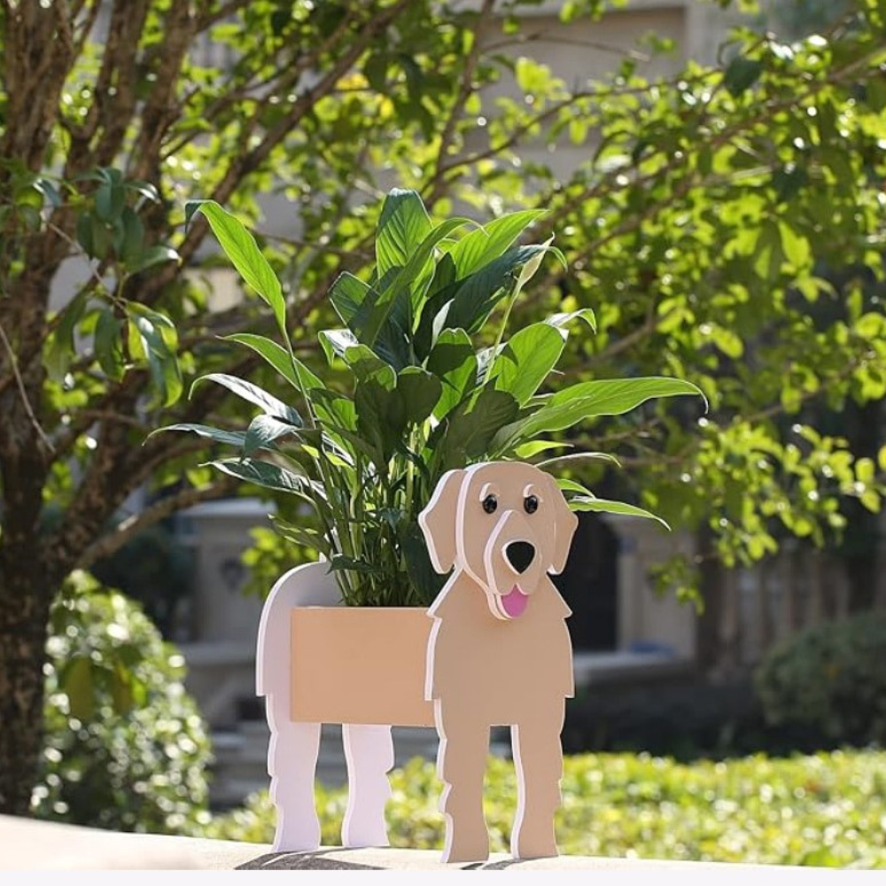 Dog Shaped Planter Box DIY Foam Board 2