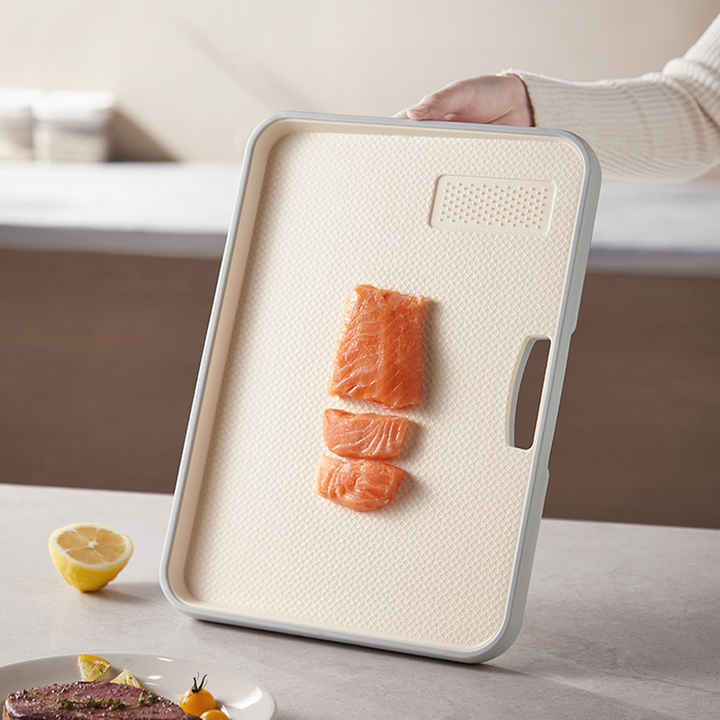 Double Sided Cutting Board Anti Spill Non Slip with Grinding Zone 1