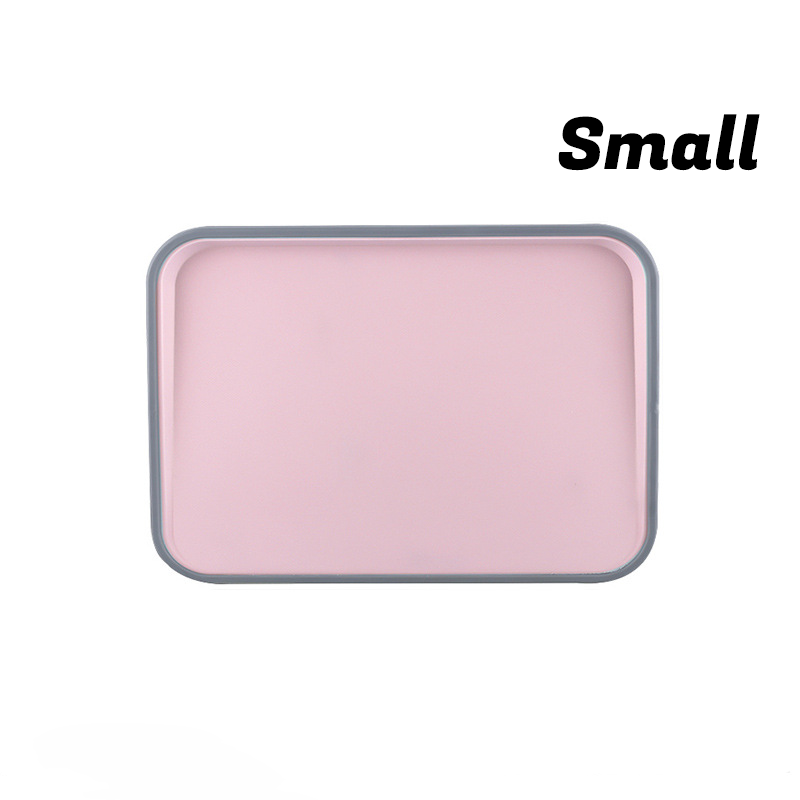 Double Sided Cutting Board Anti Spill Non Slip with Grinding Zone Pink 1