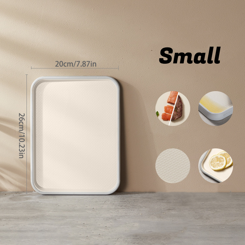 Double Sided Cutting Board Anti Spill Non Slip with Grinding Zone White 2