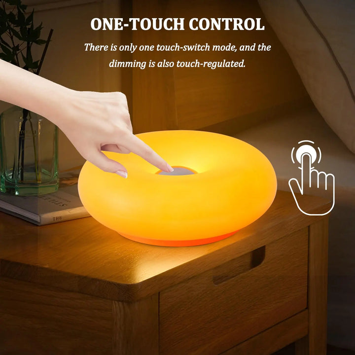 Doughnut LED Night Lamp Touch and Remote Control 16 Colors 3