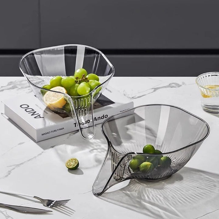 Drain Basket Bowl with Pour Spout 9.2 Inch 4