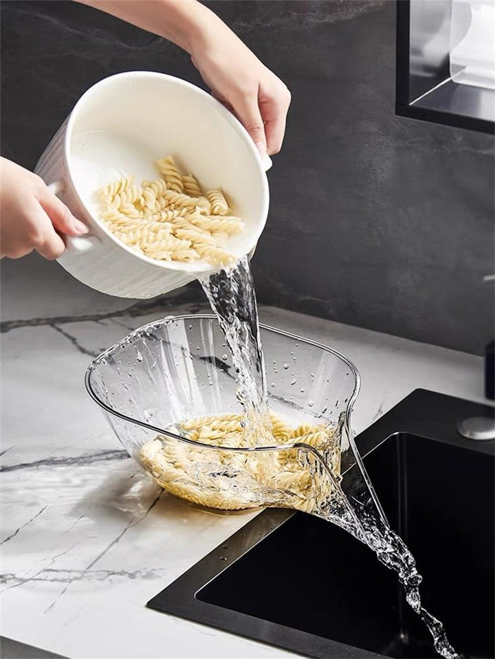 Drain Basket Bowl with Pour Spout 9.2 Inch 5