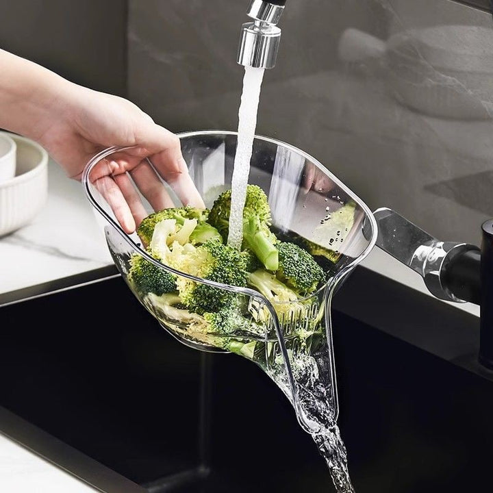 Drain Basket Bowl with Pour Spout 9.2 Inch 6