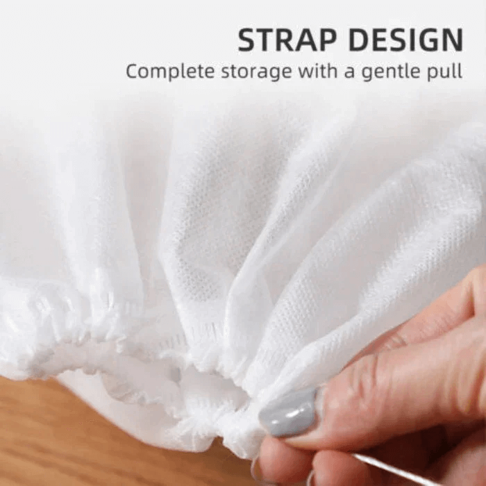 Drawstring Shoe Storage Bags 12.6 x 18.9 Inch White 6