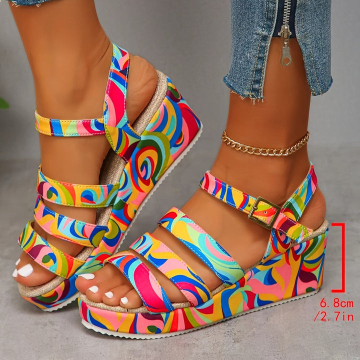CORA | EASY TRAVEL PLATFORM ANKLE STRAP SANDAL