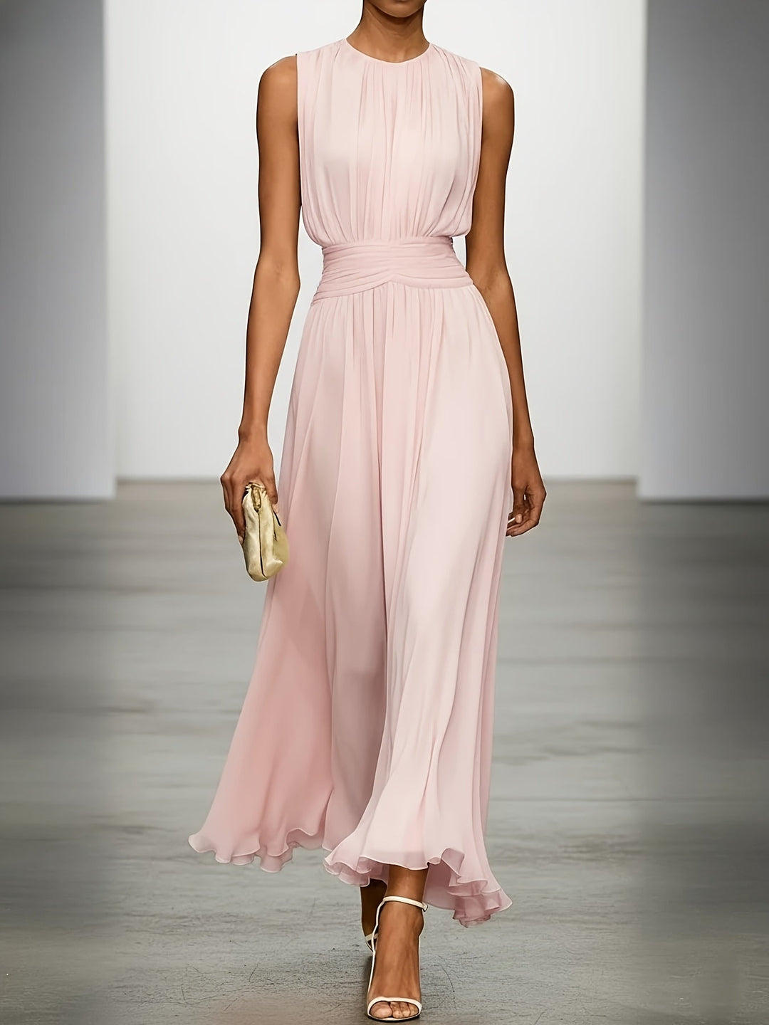 IRENE | SCULPTED SILHOUETTE MAXI DRESS