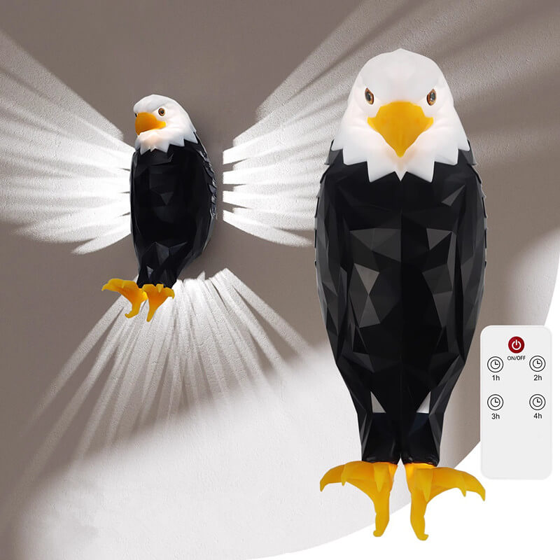 Eagle 3D Wall Light 8.7 Inch Sculpture Lamp Set of 3 2
