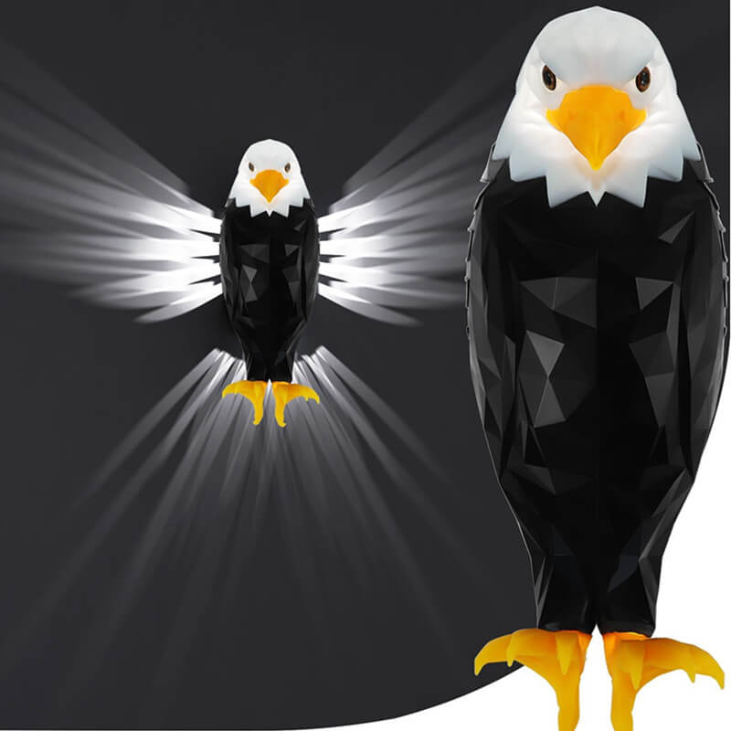 Eagle 3D Wall Light 8.7 Inch Sculpture Lamp Set of 3 3
