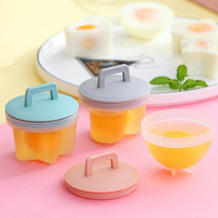 Egg Cooking Molds 4 Pack with Brush and Lid 3 Inch 2