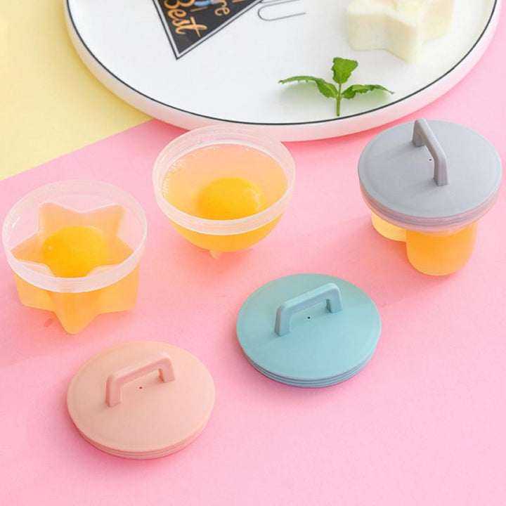 Egg Cooking Molds 4 Pack with Brush and Lid 3 Inch 4