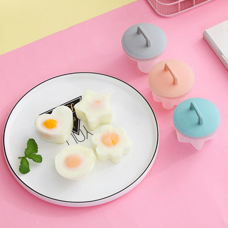 Egg Cooking Molds 4 Pack with Brush and Lid 3 Inch 5