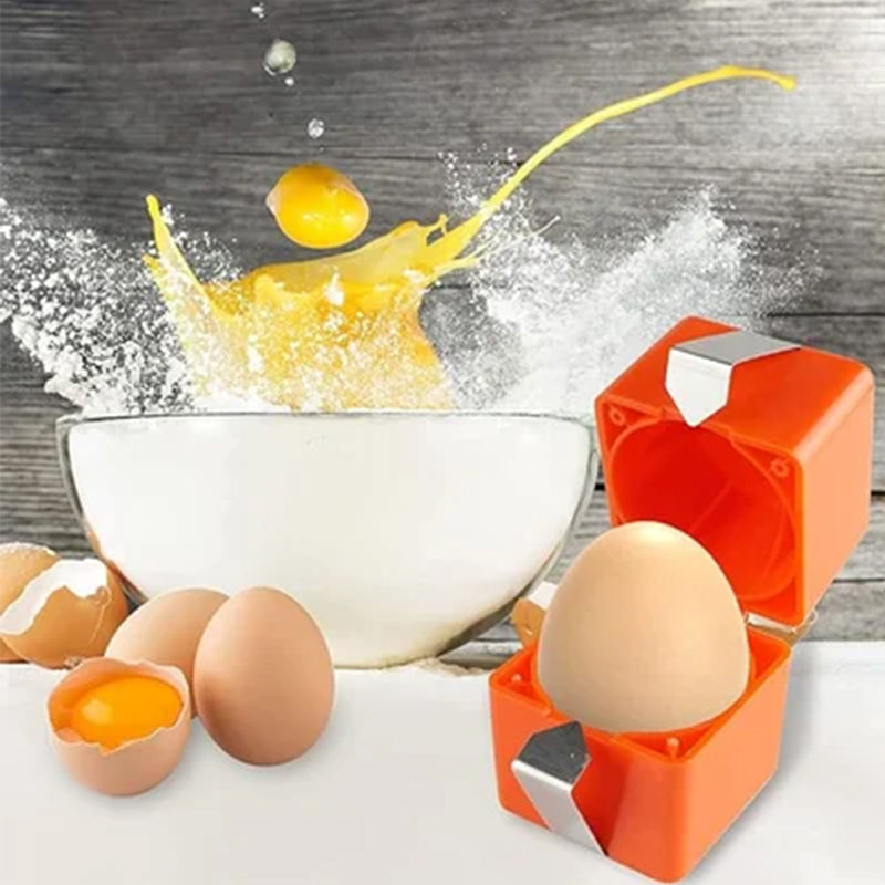 Egg Cracker Cube Set of 6 Orange 6