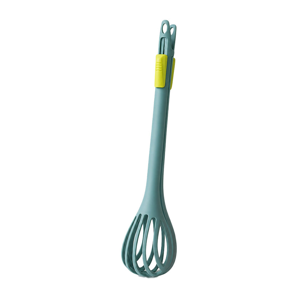 Egg Whisk and Food Tongs 2 in 1 Kitchen Tool 11 Inch Green 1
