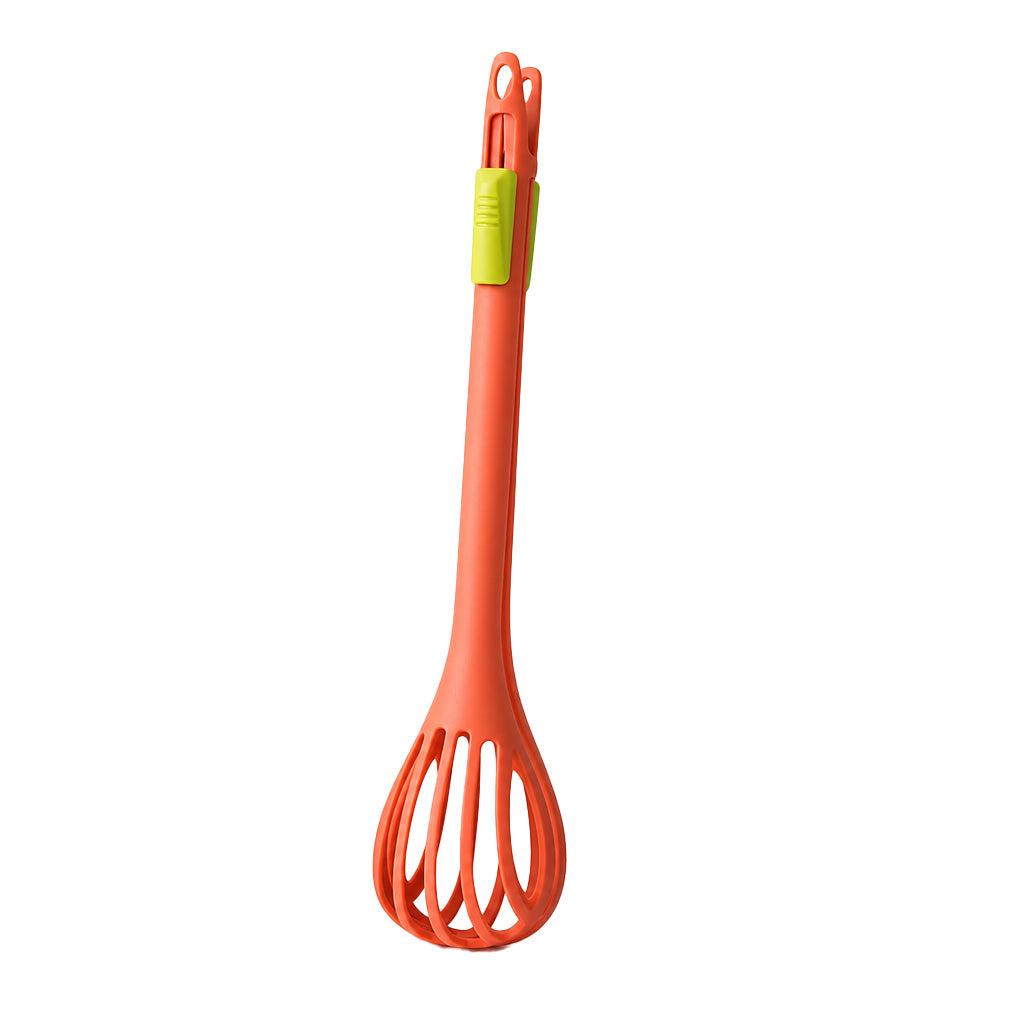 Egg Whisk and Food Tongs 2 in 1 Kitchen Tool 11 Inch Orange 1