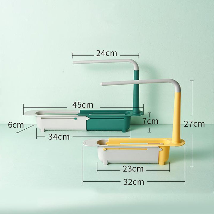 Expandable Sink Caddy with Towel Bar 1