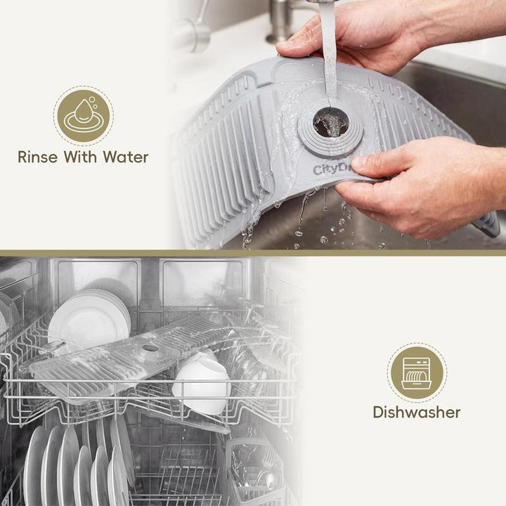 Faucet Splash Guard Mat Silicone 17.7 x 5.5 Inch 7