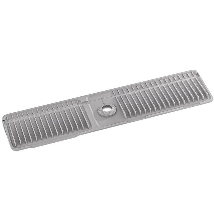 Faucet Splash Guard Mat Silicone 17.7 x 5.5 Inch on white