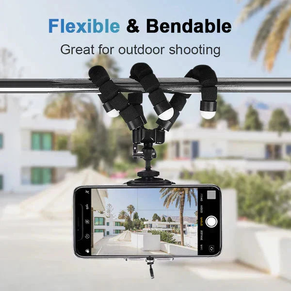 Flexible Octopus Tripod with Phone Holder Set of 3 2