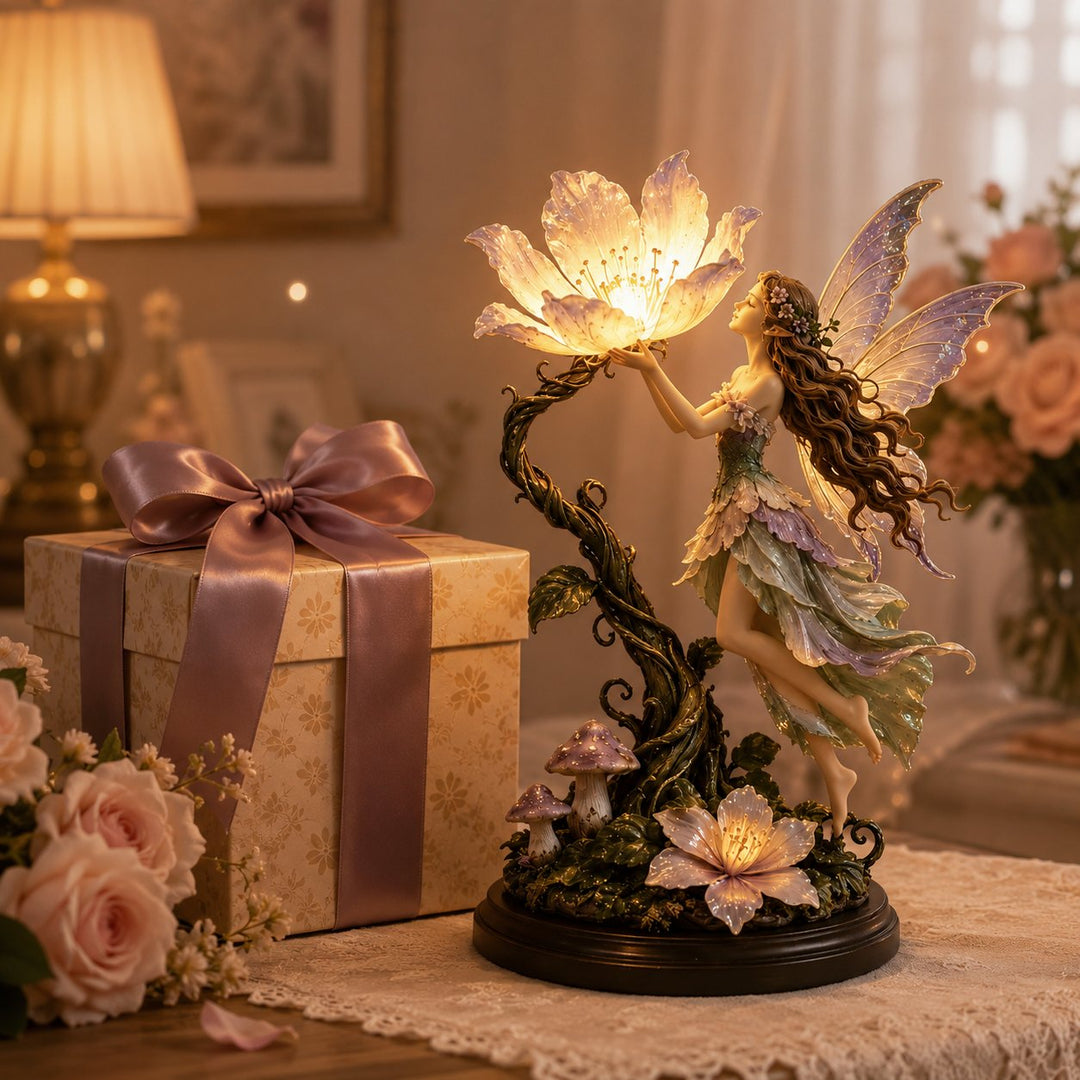 Flower Fairy Night Light Sculpted Table Lamp 1