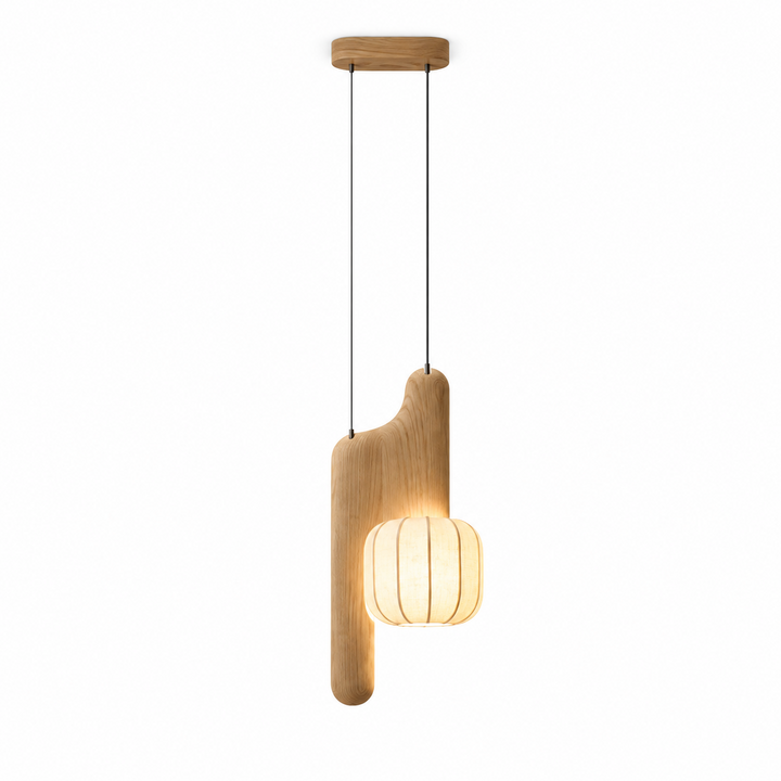 Fluted Paper Pendant Light Curved Black Arm 11 x 24 in Set of 3 Vertical Arm 11 x 24 in 2