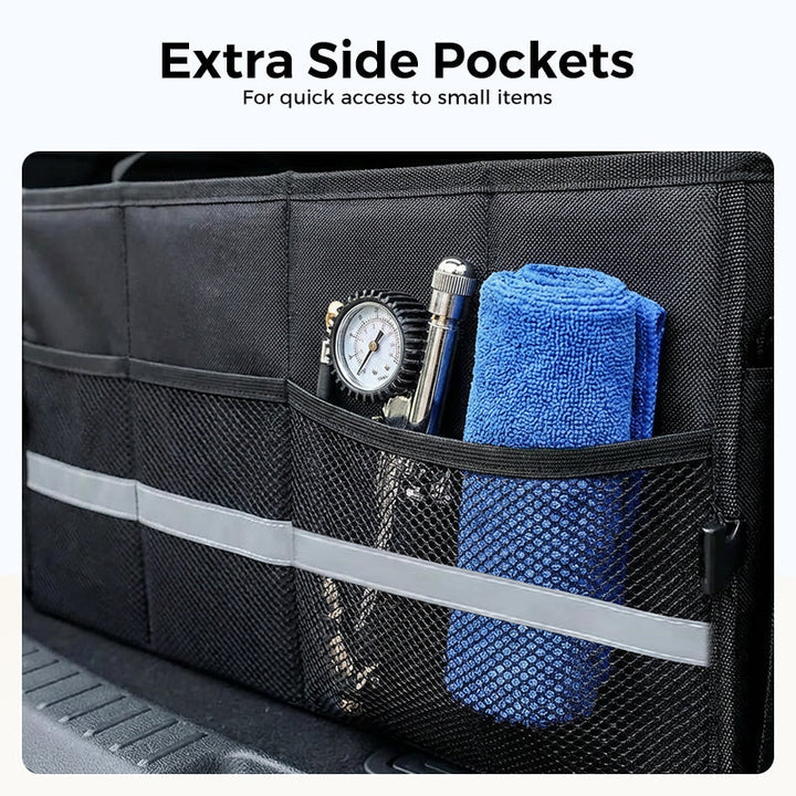 Foldable Car Trunk Organizer with Lid 55 Liter Oxford Set of 2 6