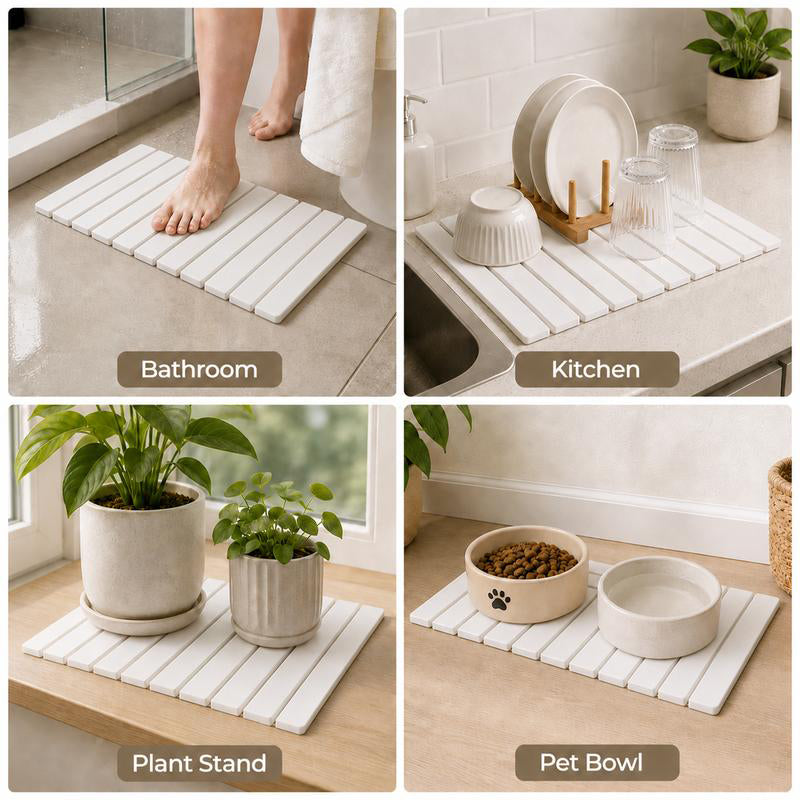 Foldable Diatom Mud Dish Drying Mat 3