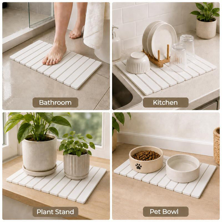 Foldable Diatom Mud Dish Drying Mat 3