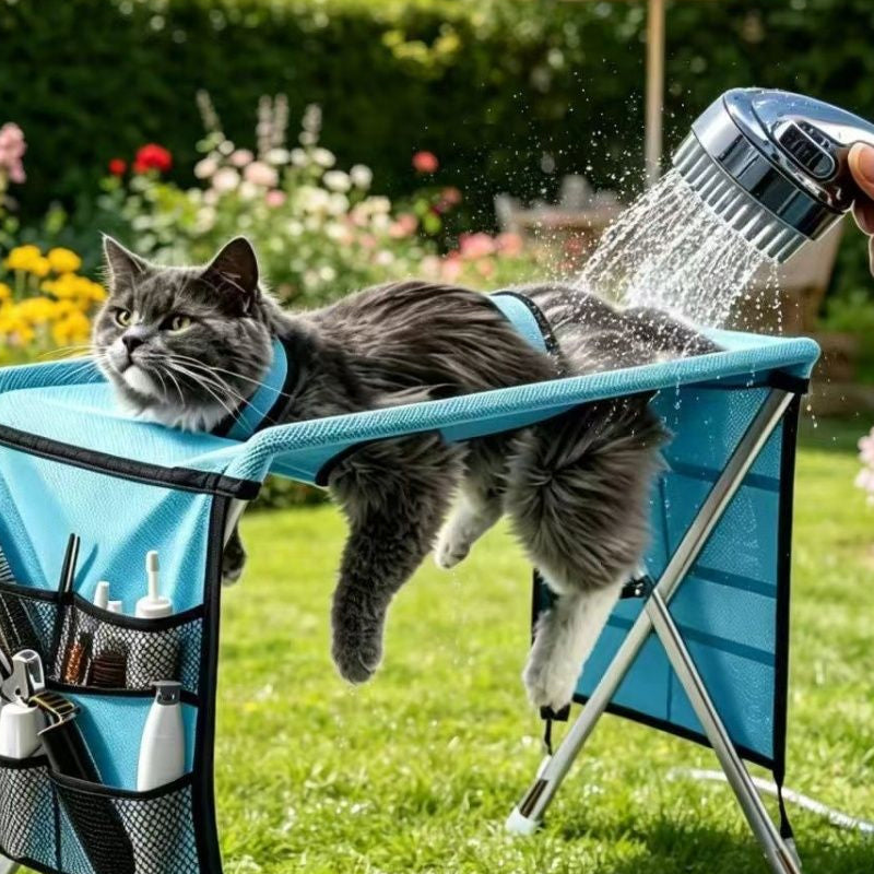 Foldable Pet Grooming Table and Hammock 23.6 x 13 x 15.7 Inches 1