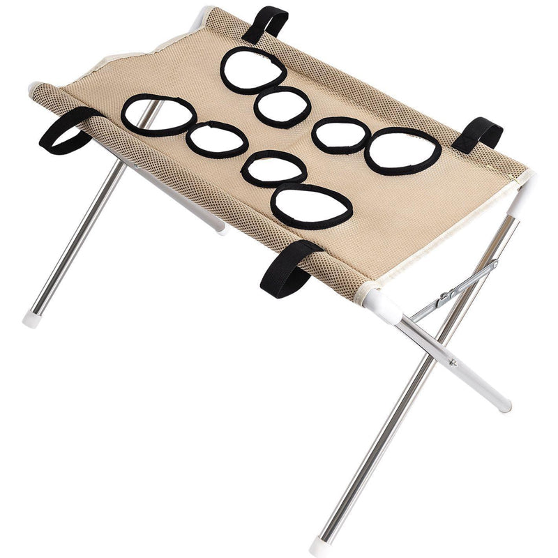 Foldable Pet Grooming Table and Hammock 23.6 x 13 x 15.7 Inches Khaki 2