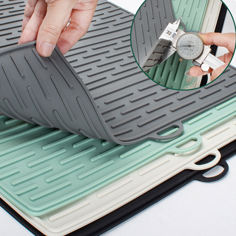 Foldable Silicone Dish Drying Mat 20.98 x 15.94 Inch Set of 2 4