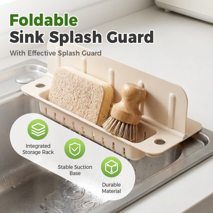 Foldable Sink Splash Guard with Suction Cups 13.9 Inch 2