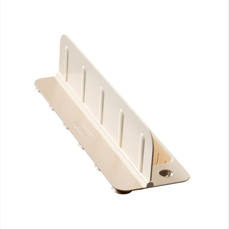 Foldable Sink Splash Guard with Suction Cups 13.9 Inch Beige 1