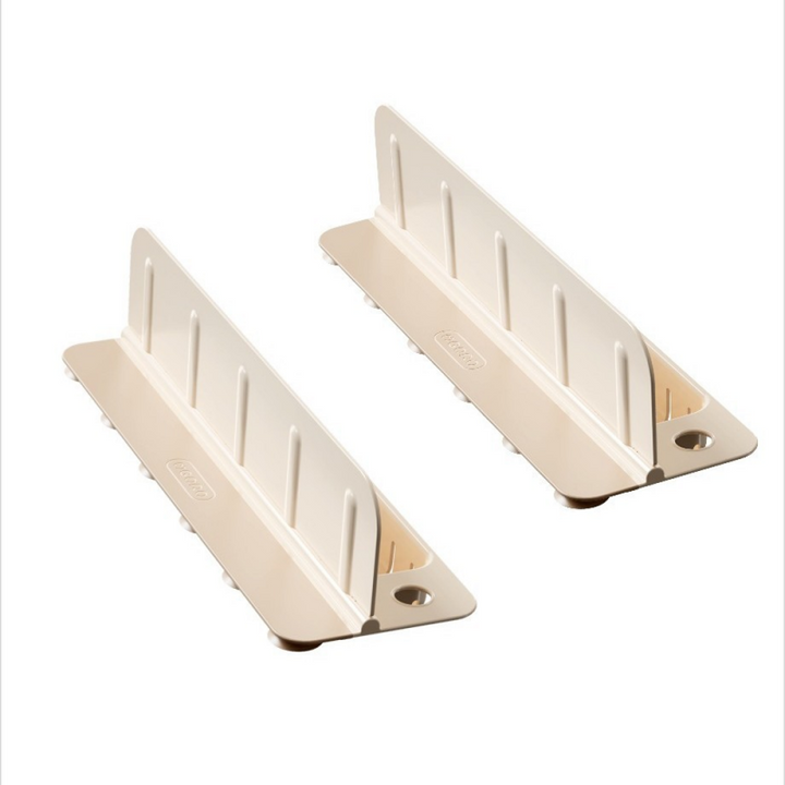Foldable Sink Splash Guard with Suction Cups 13.9 Inch Beige Set of 2 1